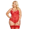 Softline Amanda - Body koronkowe, Czerwone