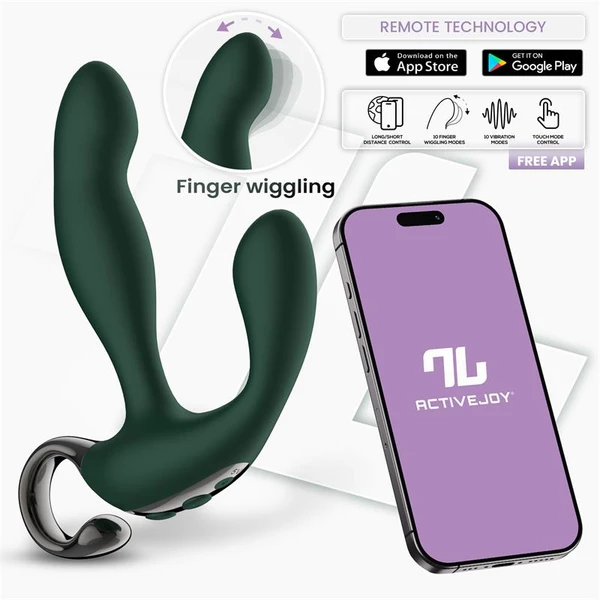 Intoyou App Series Greeny Wiggling - Vibrační masážní přístroj na prostatu ovládaný aplikací