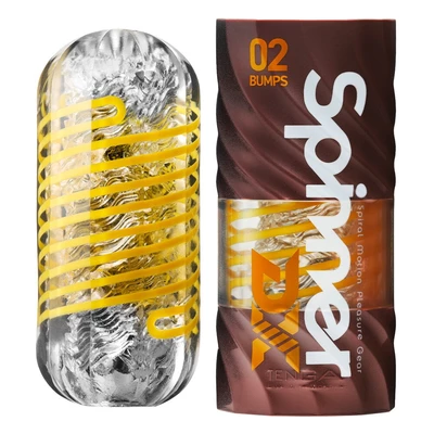Tenga Spinner DX 02 Bumps - Klasický masturbátor s rotačním efektem