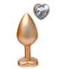 Dream Toys Gleaming Love Pearl - Korek analny z serduszkiem, Złoty, M