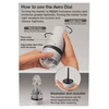 Tenga Aero Silver Ring - Klasický masturbátor s sacím efektem a spirálovou strukturou