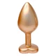 Dream Toys Gleaming Love Pearl - Anální kolík se srdíčkem, zlatý, M