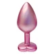 Dream Toys Gleaming Love Pearl - Anální kolík se srdíčkem, růžový, M