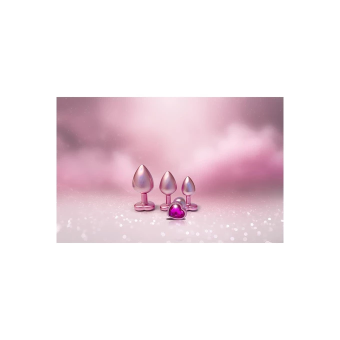 Dream Toys Gleaming Love Pearl - Korek analny z serduszkiem, różowy, M