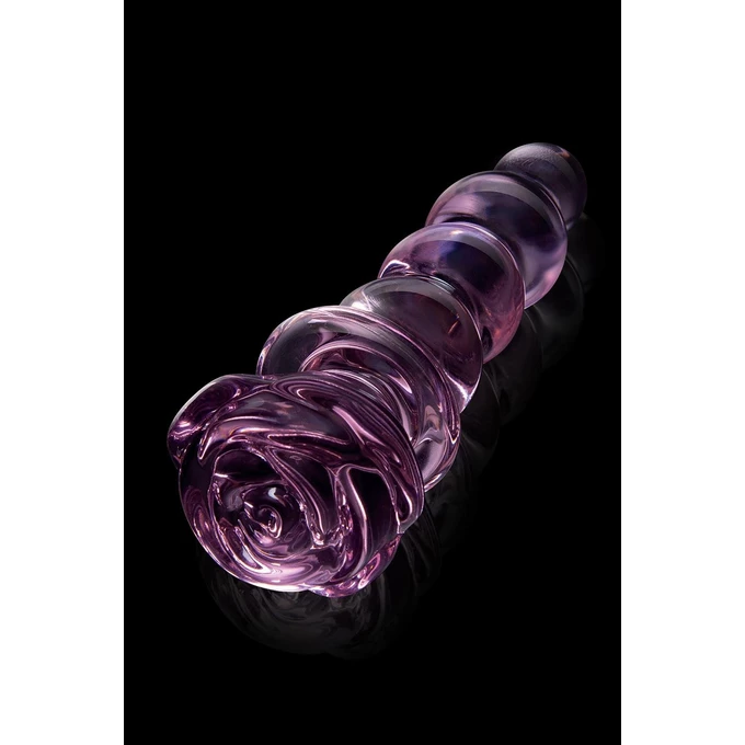 Dream toys Glaze glass Rosebud - Szklany korek analny z różą