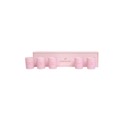 High On Love Mini Sensual Massage Candles  5 X 35G - Zestaw świec do masażu