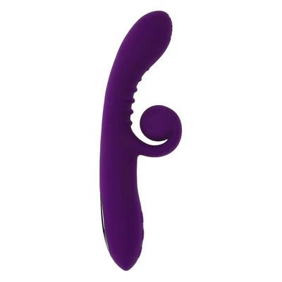 Playboy Curlicue - Wibrator króliczek z rozwijaną spiralą