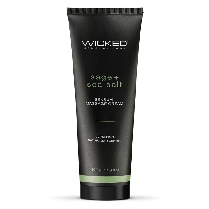 Wicked Sensual Massage Gel - Krem do masażu z szałwią i solą morską, 120 ml