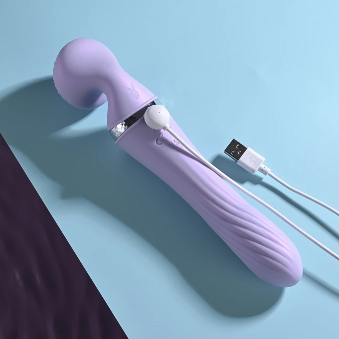 Playboy Vibrato - Dwustronny Wibrator typu Wand
