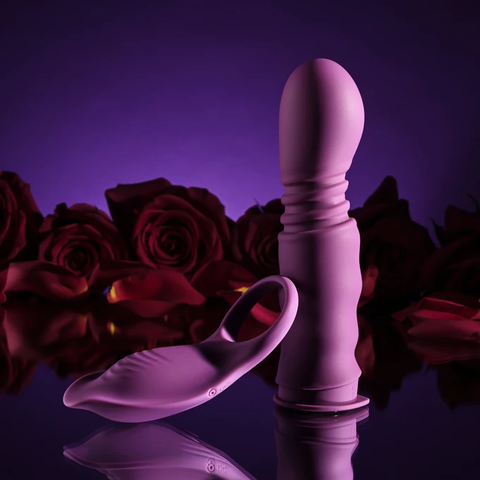 Playboy Match Play - Podwójny wibrator z funkcją pulsacji, z możliwością używania oddzielnie