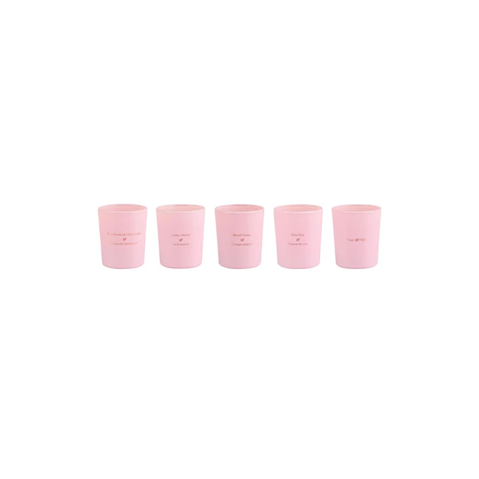 High On Love Mini Sensual Massage Candles  5 X 35G - Zestaw świec do masażu