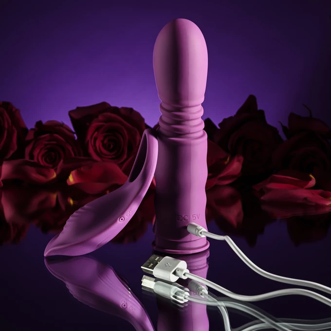 Playboy Match Play - Podwójny wibrator z funkcją pulsacji, z możliwością używania oddzielnie