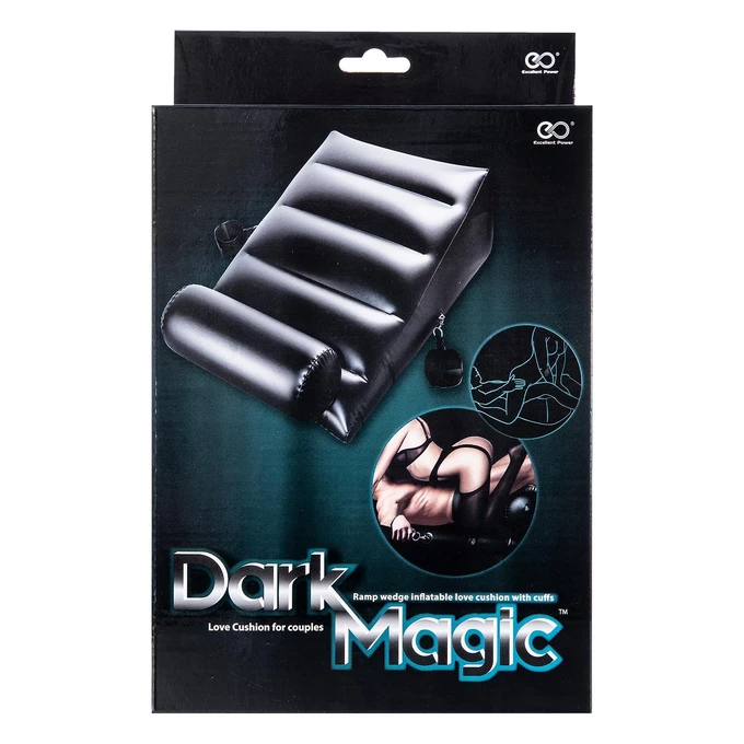 NMC Dark Magic Ramp Wedge - Pompowana poduszka do seksu z kajdankami