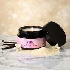 Crushious Silk Vanilia - Masážní svíčka s feromony, vanilka