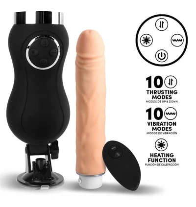 Intoyou Sex Machine – sexuální stroj s funkcí vibrací, pulzací a ohřevu, ovládaný dálkovým ovladačem