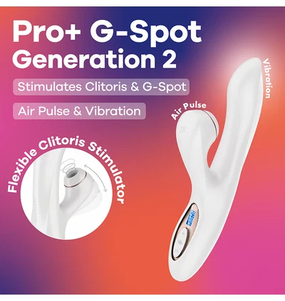 Satisfyer Pro G-Spot 2 - Wibrator króliczek z stymulacją soniczną, biały
