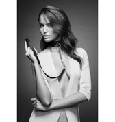 Maze - choker ze smyczą - czarny