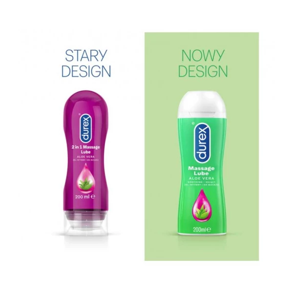 Durex Play do masażu stymulujący Fiolet   Aloes - Intimní stimulující masážní gel