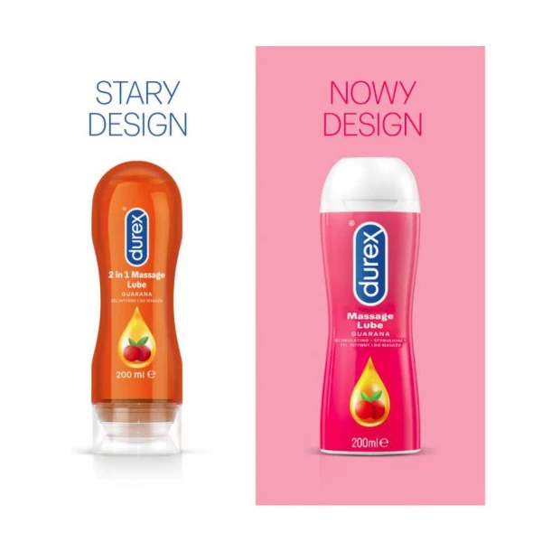 Durex Play do masażu stymulujący  - Intimní gel pomeranč a guarana