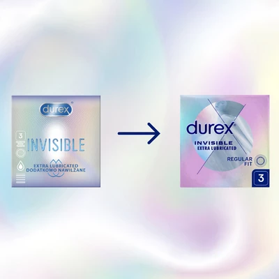 Durex Invisible Lubricated  - Kondomy