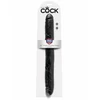 King Cock 16&quot; Thick Double Dildo Black - podwójne dildo