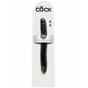 King Cock 12&quot; Slim Double Dildo Black - podwójne dildo