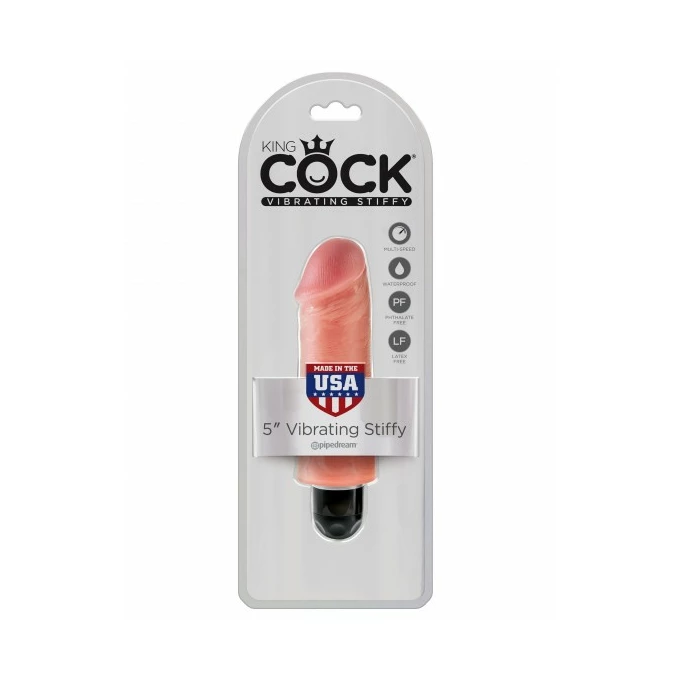 Kink Cock 5&quot; Vibrating Stiffy Flesh - wibrujące dildo