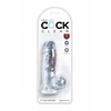 King Cock 5 Inch Cock with Balls Transparant - dildo