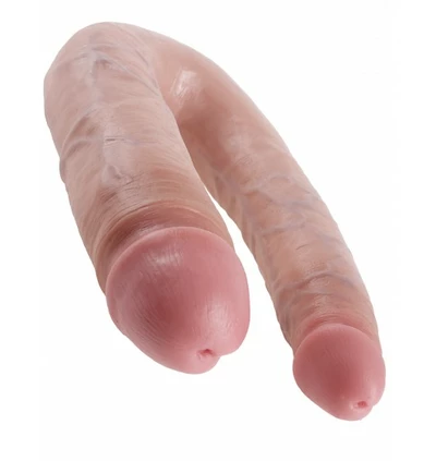King Cock U-Shaped Large Double Trouble - podwójne dildo