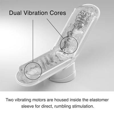 Tenga Flip Zero Electronic Vibration - masturbator wibrujący, biały