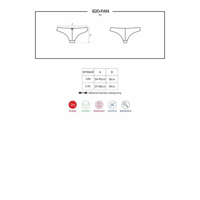 Obsessive 820-PAN-1 figi - czarne