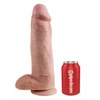 King Cock 12&quot; Cock with Balls Flesh - dildo