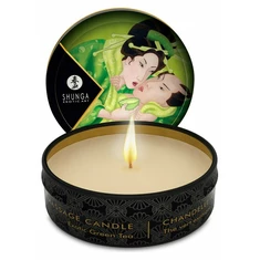 Shunga świeca do masażu, zielona herbata - Masážní svíčka