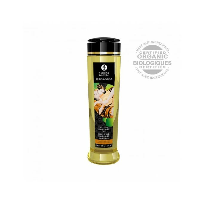 Shunga Natural Massage Oil Organica - BIO mandlový masážní olej - Varianta / Velikost: 240 ml