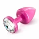Diogol Anni Butt Plug Round Pink 25 mm  - zdobený anální kolík Růžový