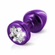 Diogol Anni R Butt Plug Clover Purple 25 mm  - zdobený anální kolík Fialový