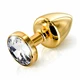 Diogol Anni Butt Plug Round Gold 25 mm  - zdobený anální kolík Zlatý