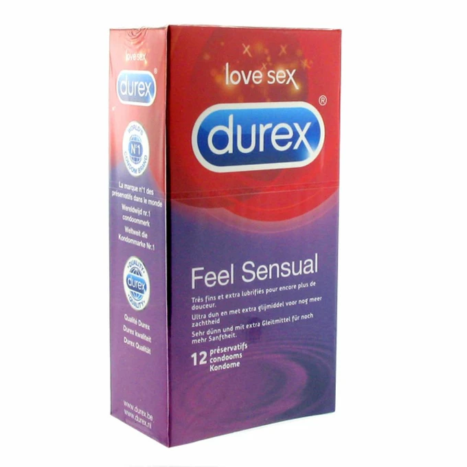 Durex Feel Sensual Condoms - Prezerwatywy nawilżane