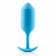 B-Vibe Snug Plug 3  - anální kolík Modrý