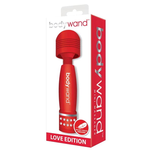 Bodywand Mini Mini Massager Love Edition - Wibrator Wand, czerwony