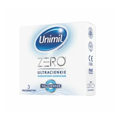 Unimil  Zero - ultracienkie, nawilżane prezerwatywy