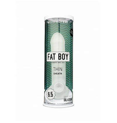 Perfect Fit Fat Boy Thin Clear 6,5&quot; - nakładka na penisa