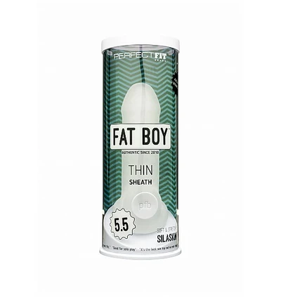 Perfect Fit Fat Boy Thin Clear 5,5&quot; - nakładka na penisa