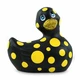 I Rub My Duckie 2.0 Happiness, Czarny i żółty - Masážní kachnička