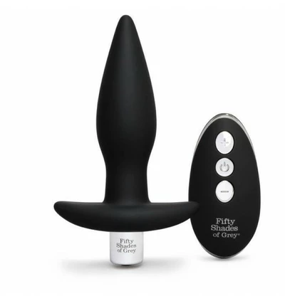 Fifty Shades of Grey Relentless Vibrations Remote Control Butt Plug - Wibrujący korek analny
