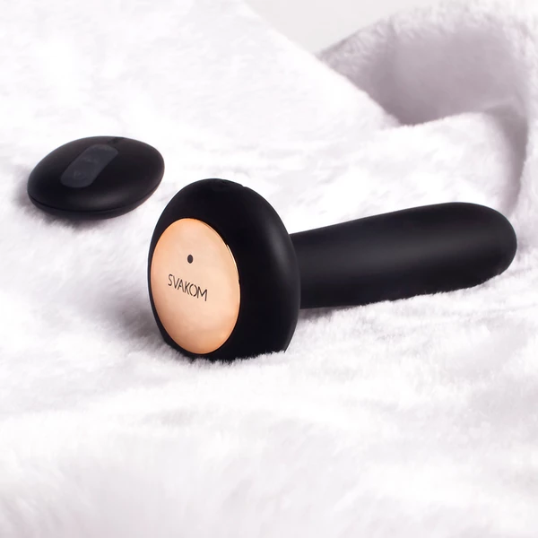 Svakom Primo Heating Butt Plug Black  - Vibrační anální kolík s funkcí vyhřívání Černý