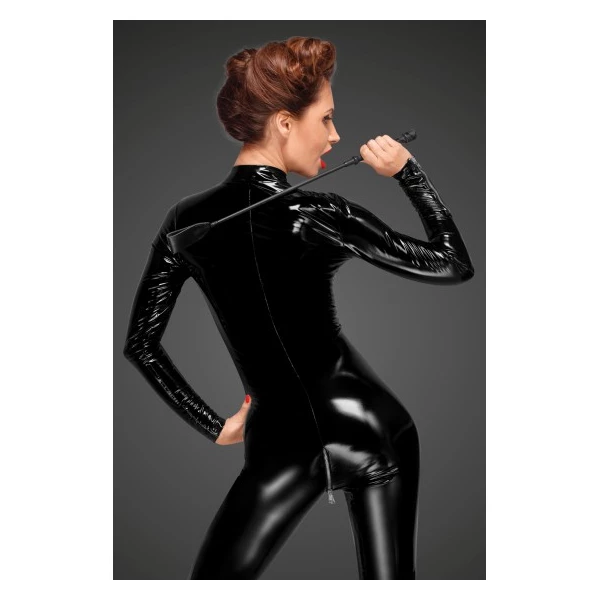 Noir Handmade F188 PVC overall with long metal 3-way zipper - Kombinezon