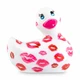 I Rub My Duckie 2.0 Romance, Biały i Różowy - Masážní kachnička