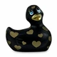 I Rub My Duckie 2.0 Romance, Czarny i Złoty - Masážní kachnička