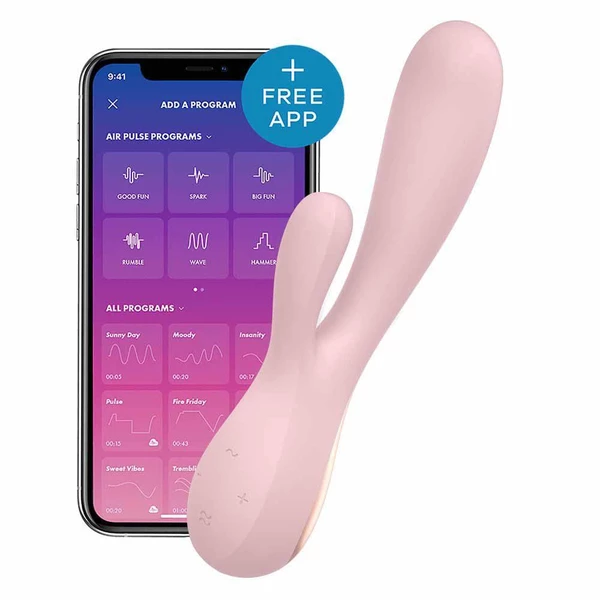Satisfyer Mono Flex Mouve  - Wibrator króliczek sterowany aplikacją